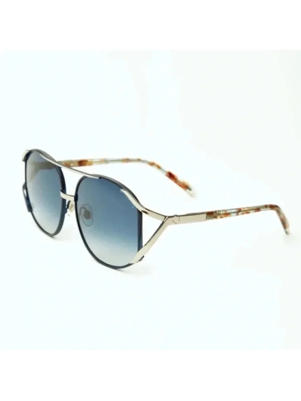 Wildfox Dynasty Aviator Sunglasses Blue Gradient Silver BNIB